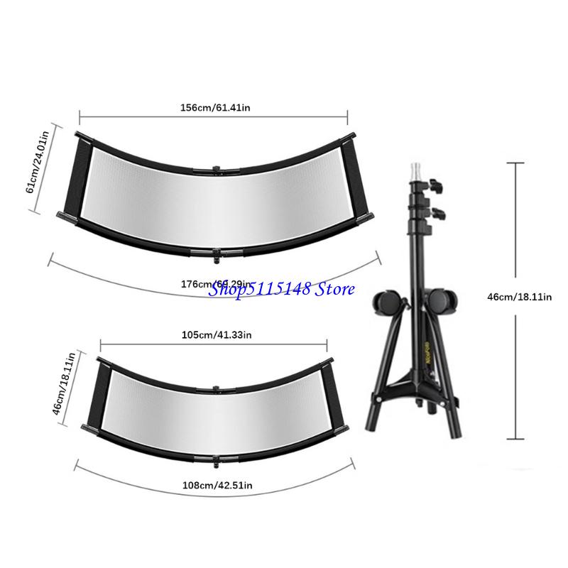 Photography Lighting Tools - F3MA compact gebogen fotografiereflector studioverlichtingstool met