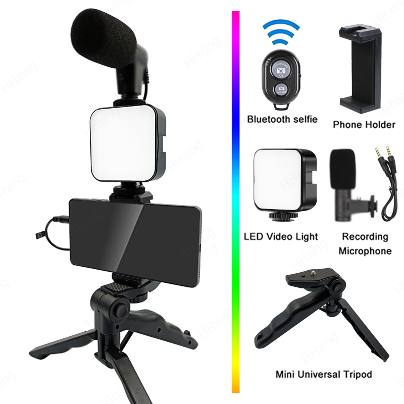 Photography Lighting Kit Portable - Telefoon Houder Fotografie Verlichting Smartphone Video