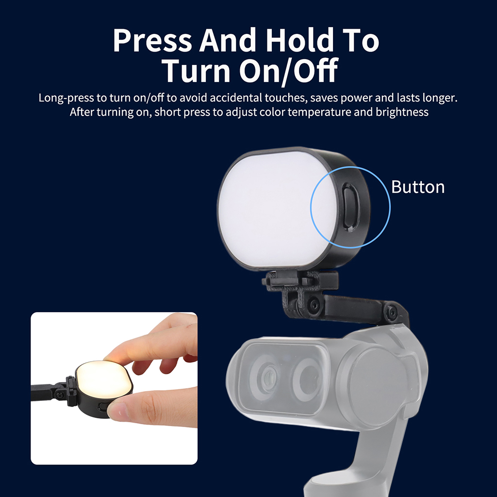 Photography Lighting Kit Portable - Draagbare Gimbal-vuloplicht voor Insta360 Luna Ultra,