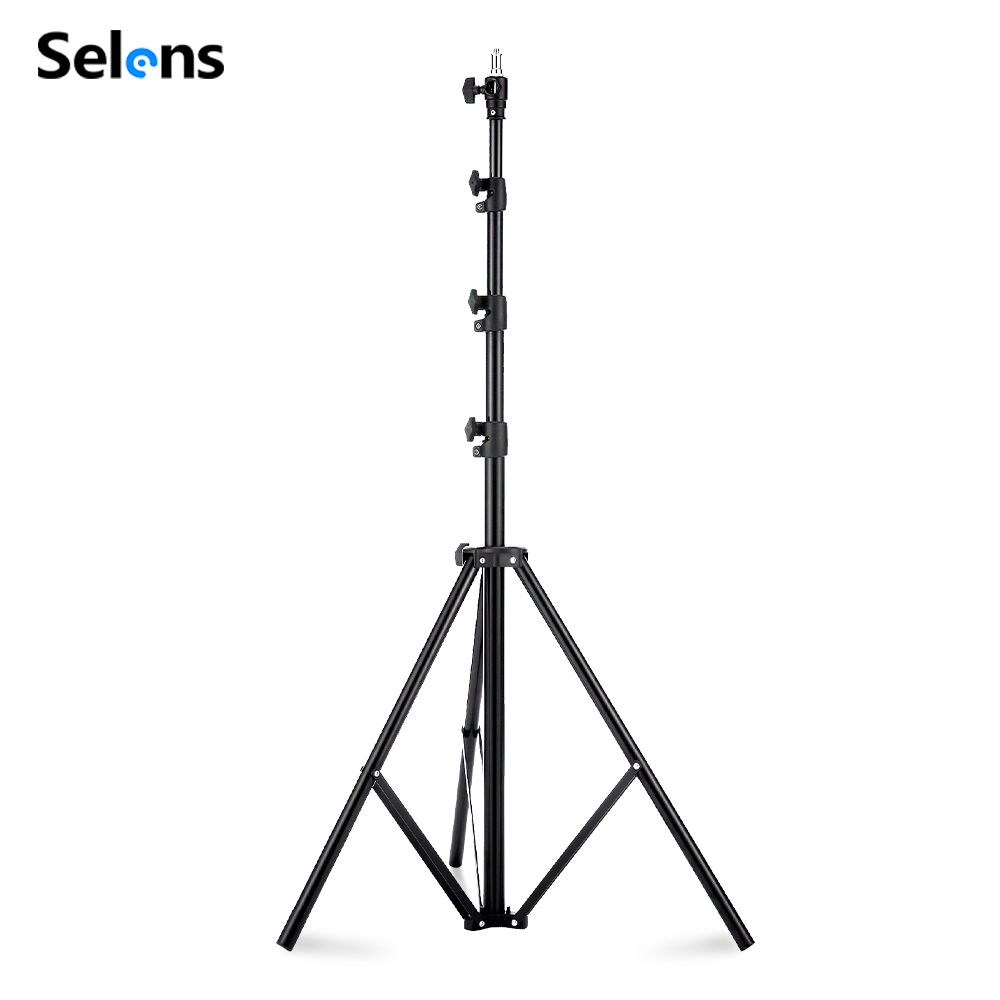 Photography Lighting Flash - Selens 2.2~3.95m Luchtkussen Lichtstatief Aluminium Tripod