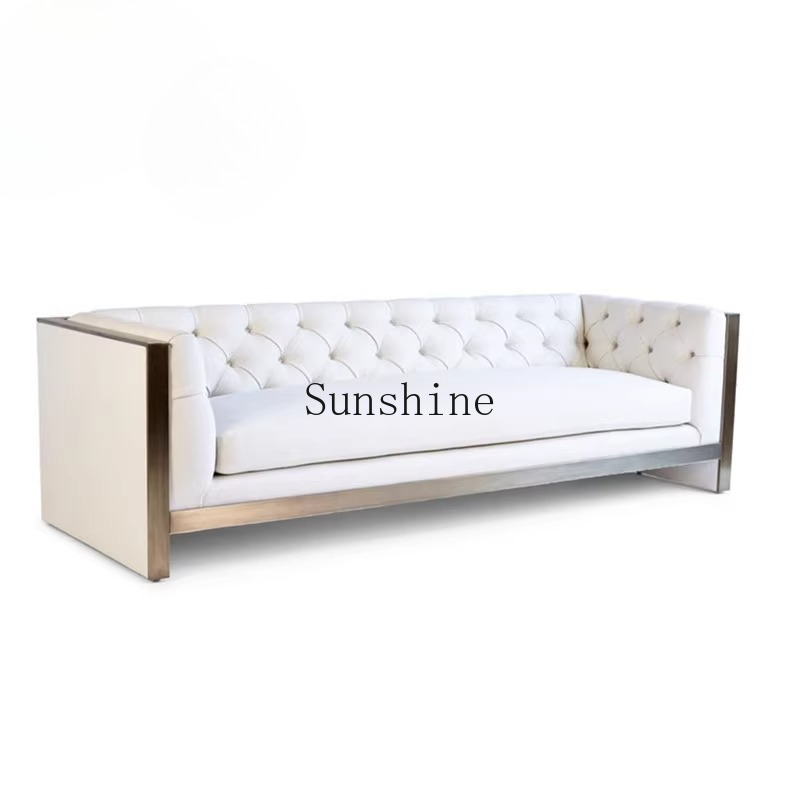 Photography Lighting Material - Scandinavische lichte luxe witte fluwelen roestvrijstalen