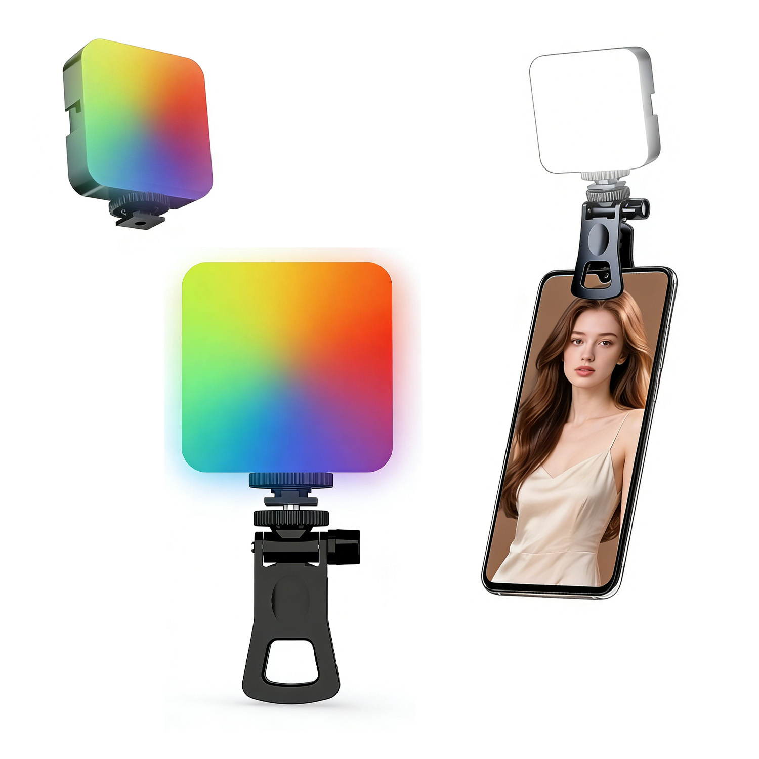 Photography Lightning - RGB-zaklamp Buitenfotografie Invullicht Live streaming Fotocamera