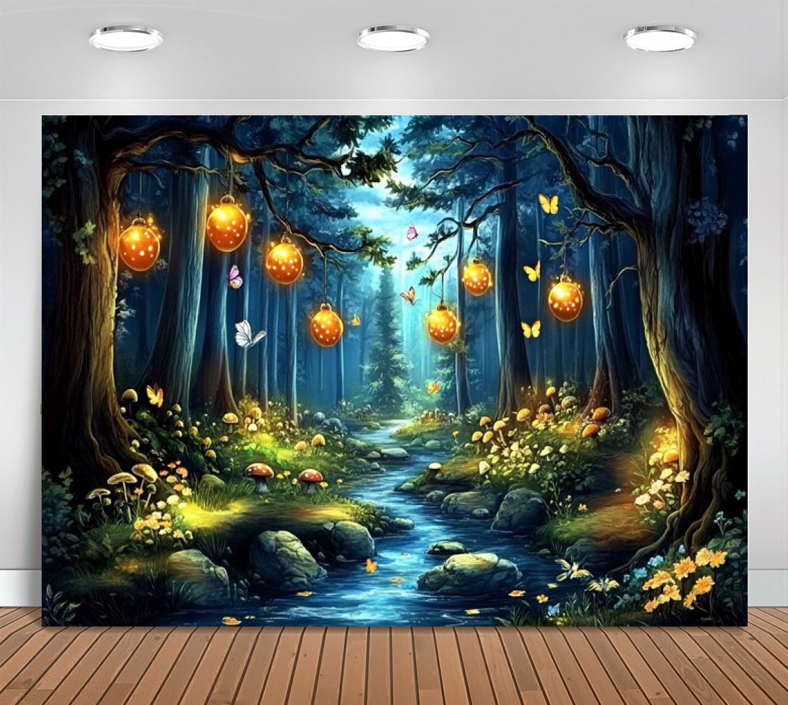 Photography Lighting Ideas - Verheven bosideeën Gloeiende lantaarn Stroomlicht boomweg
