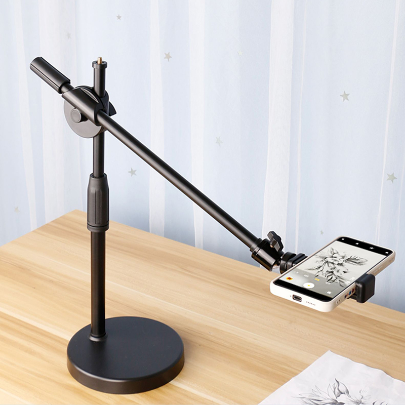 Photography Mobile Lighting - Overheadstatief met ringlicht Tafel Tafelblad Schietstandaard