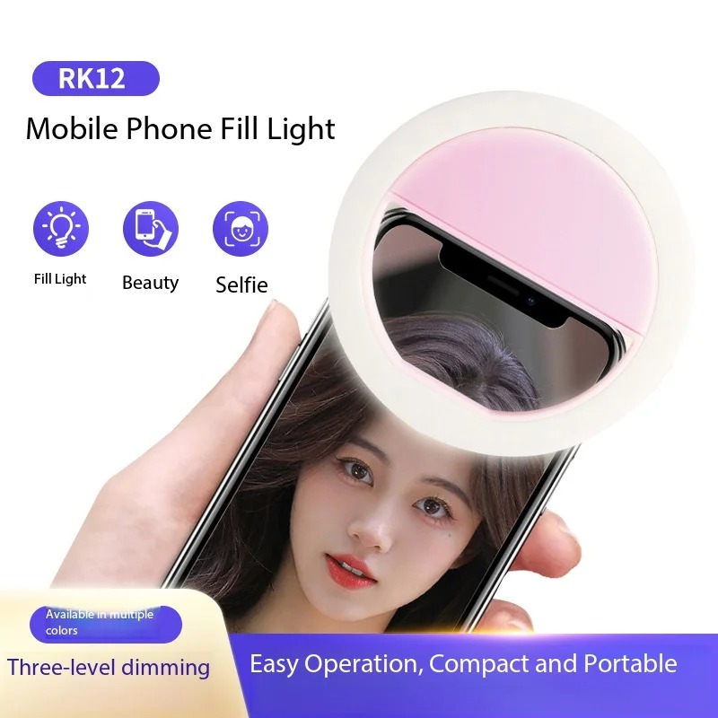 Oplaadbare clip-on selfie ring - Photography Lighting Spotlight recensie en prijs
