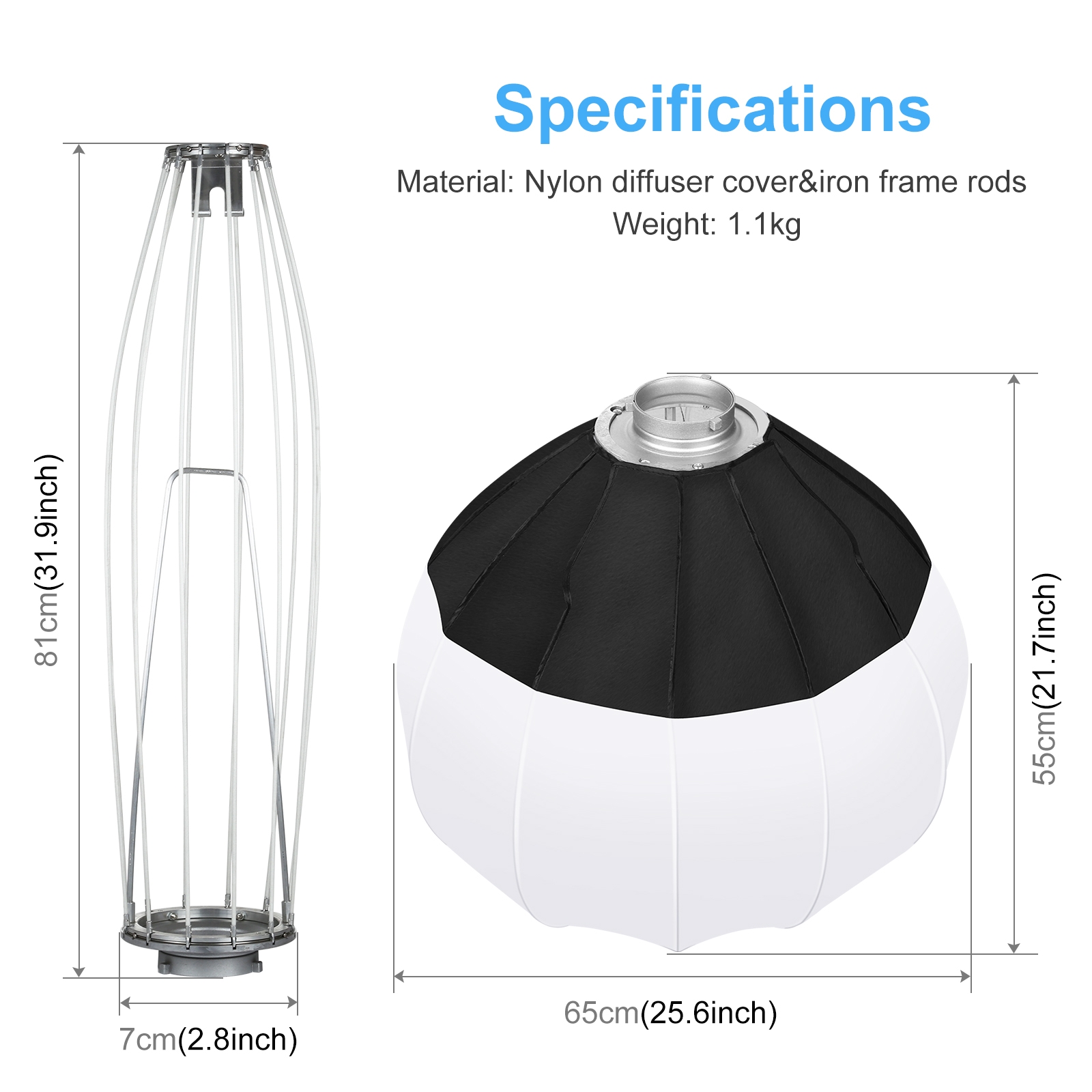 Puluz 65Cm Opvouwbare Lantaarn - Photography Lighting Flash recensie en prijs