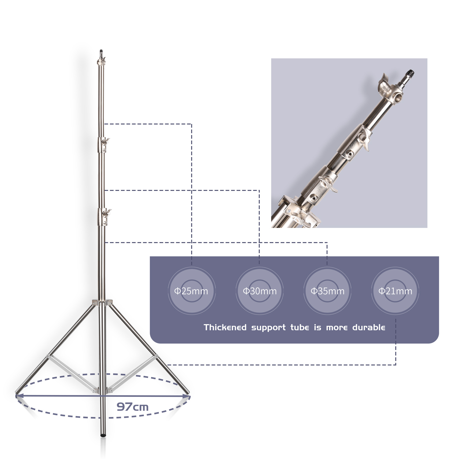SH 2,8 m roestvrijstalen licht - Photography Lighting Material recensie en prijs