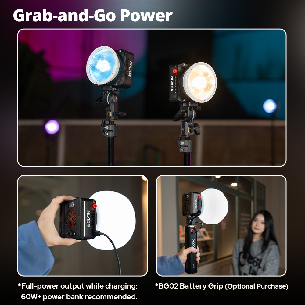 Godox ML40Bi 40W zaklamp LED-v - Photography Lighting Placement recensie en prijs