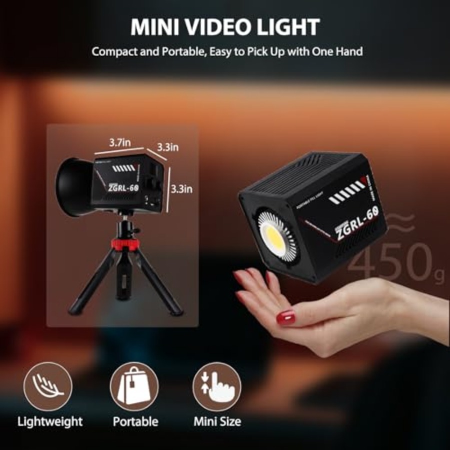 60W COB LED-videolamp Handheld - Photography Lighting Spotlight recensie en prijs