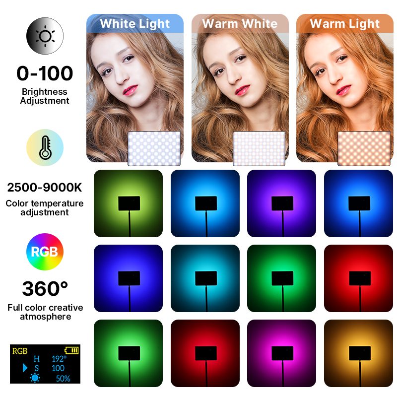 Ulanzi lt003 15w rgb video lic - Photography Lighting With Umbrella recensie en prijs