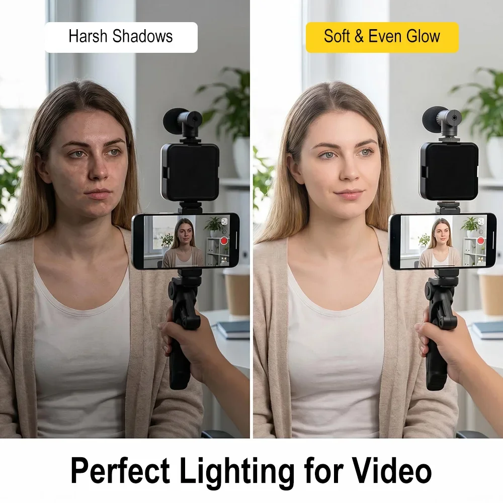 Smartphone Vlogging Kit LED Vi - Photography Lighting Kit Portable recensie en prijs
