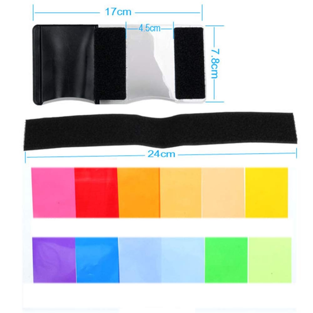 12 kleuren cameraflitsgels ver - Photography Lighting Flash recensie en prijs