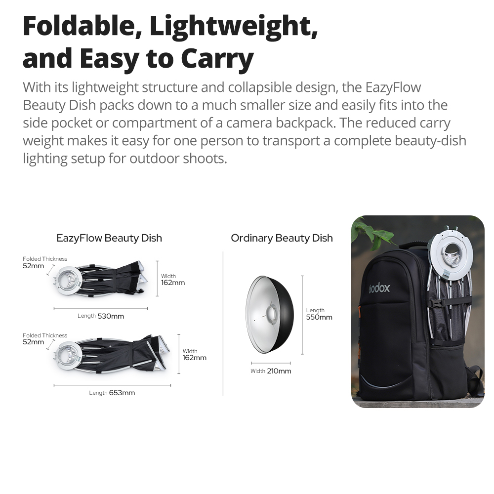 Nieuwe Godox EazyFlow Beauty D - Photography Lighting Flash recensie en prijs