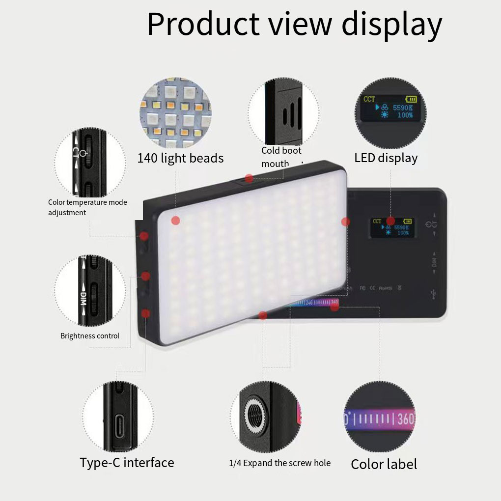 RGB-modi Mini Spotlight Invull - Photography Lighting Spotlight recensie en prijs