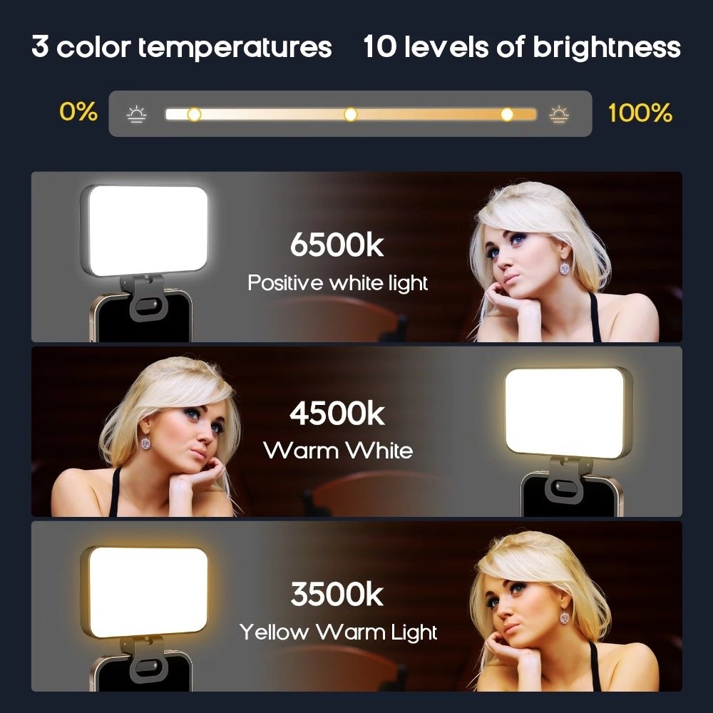 800/1000mAh LED Selfie-licht 3 - Photography Lighting Flash recensie en prijs